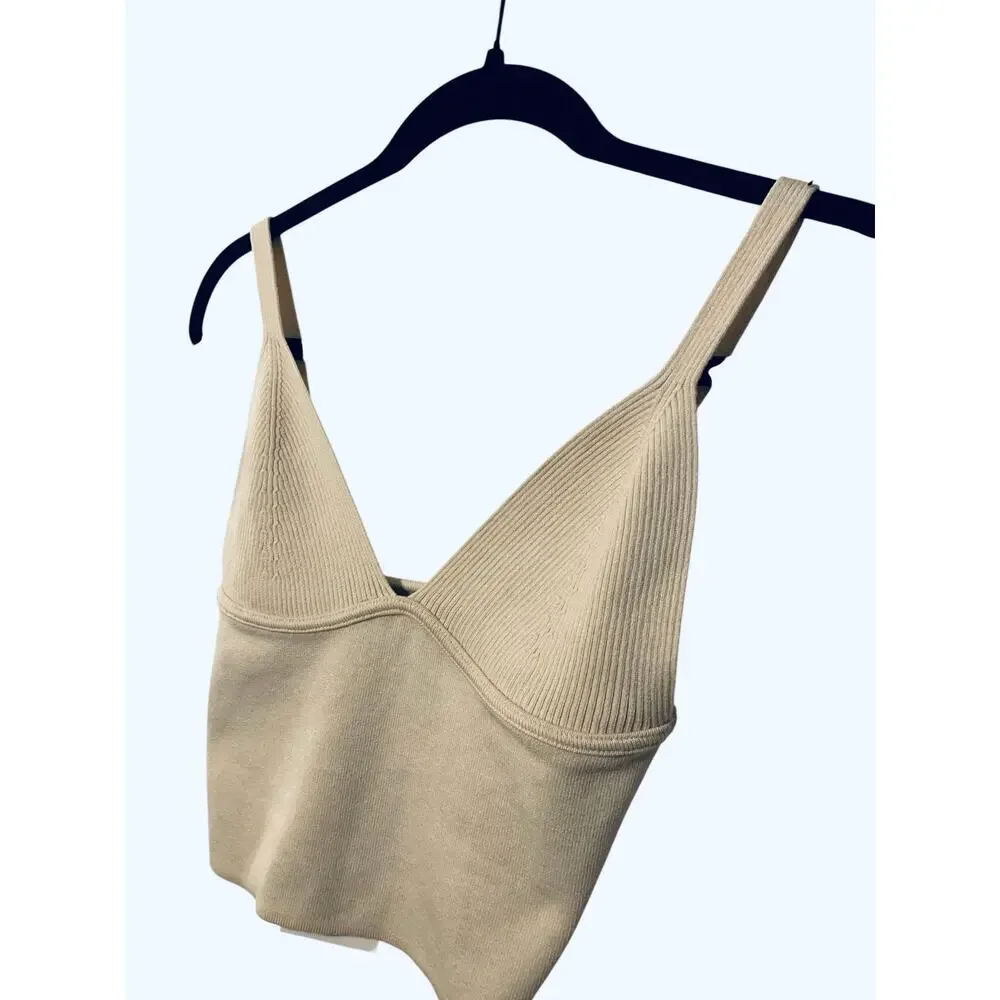 ZARA Sweater Crop Tank Top small